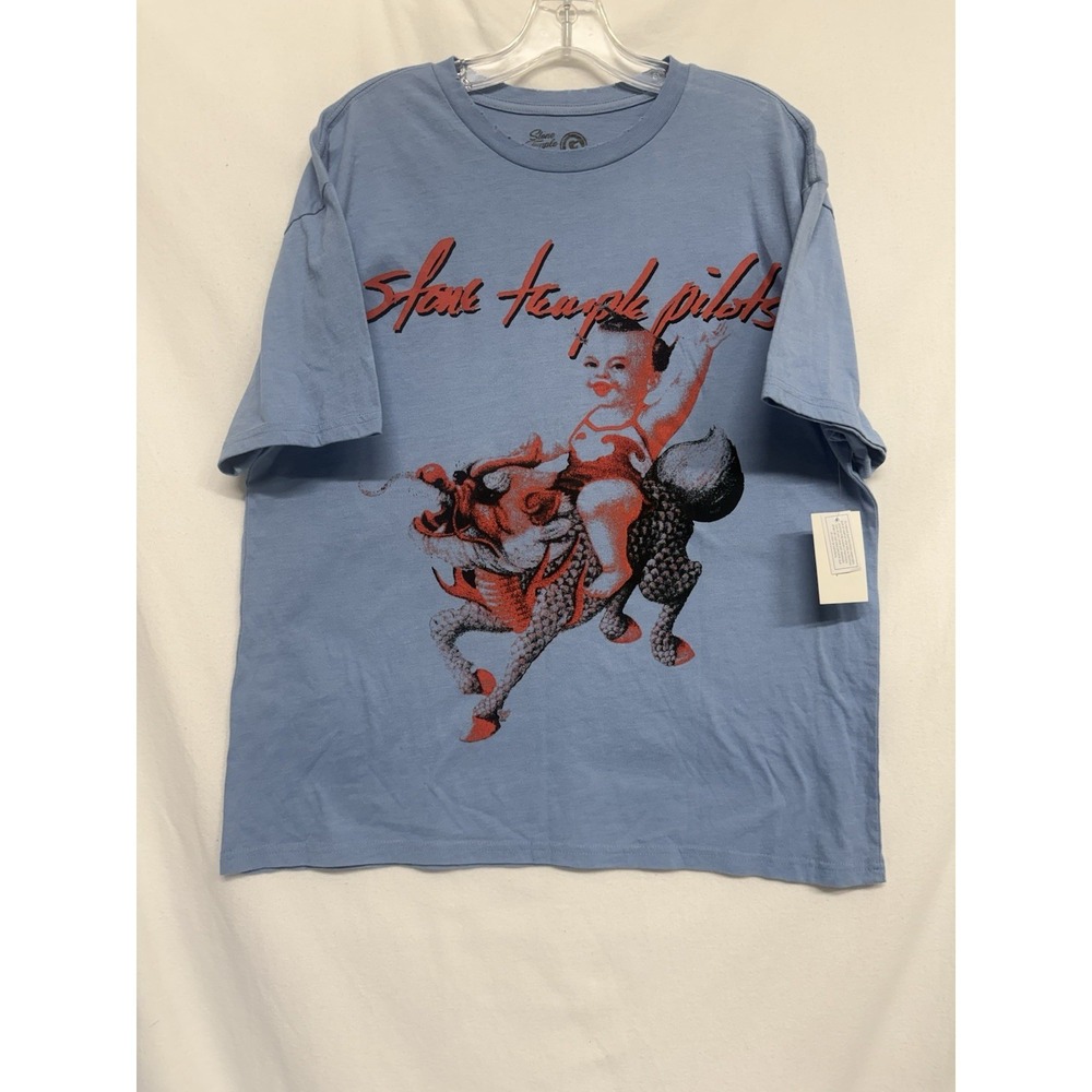 Stone Temple Pilots Shirt Mens Med Blue Jubilee Tour Distressed Graphic Tee